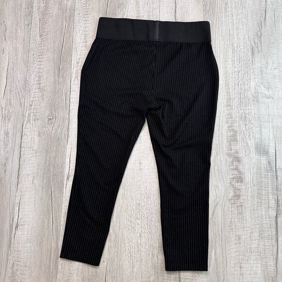 Calvin Klein Black With White Stripe Stretch Pull On Pants 1X Plus Formal Work - Picture 5 of 8
